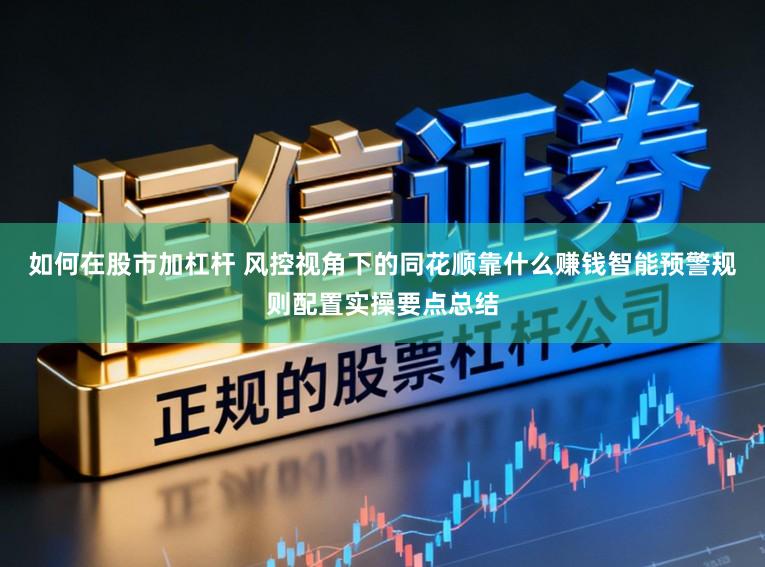 如何在股市加杠杆 风控视角下的同花顺靠什么赚钱智能预警规则配置实操要点总结